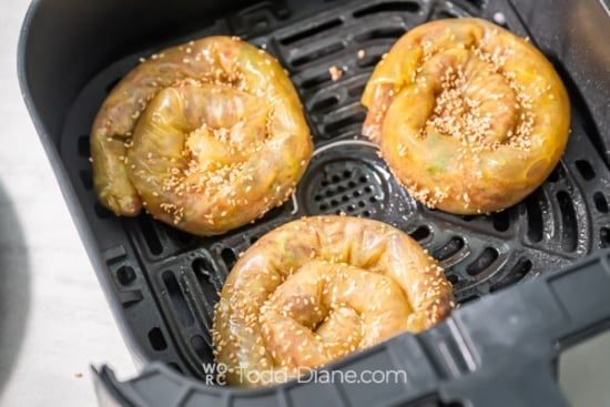 Spirals in air fryer