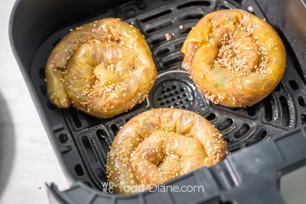 Spirals in air fryer