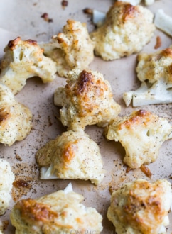 Roasted Cauliflower with Cheese "Frosted Cauliflower" Recipe | @whiteonrice
