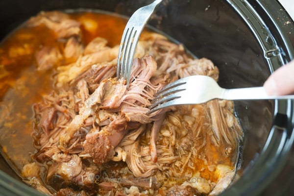 shredding pork