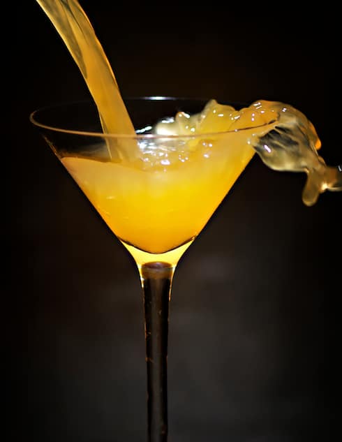 pouring Kentucky Sidecar Tangerine Cocktail Recipe 