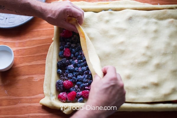 Adding top crust