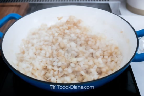 sauteeing onions for sloppy joe