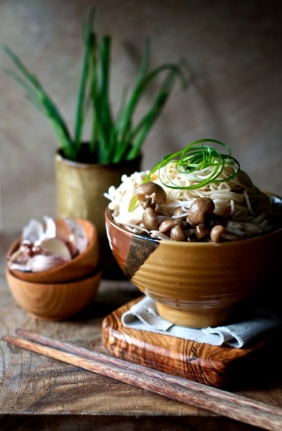 somen noodles w/sweet soy-ginger sauce -takashi’s noodles cookbook