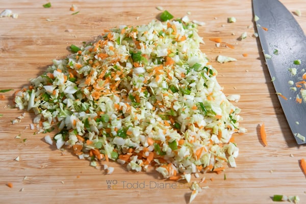 chopped vegetables