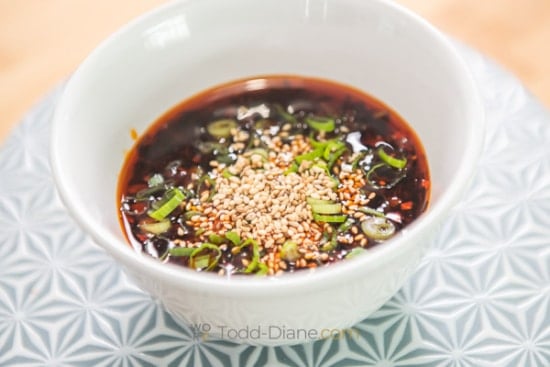 spicy sauce ingredients in bowl