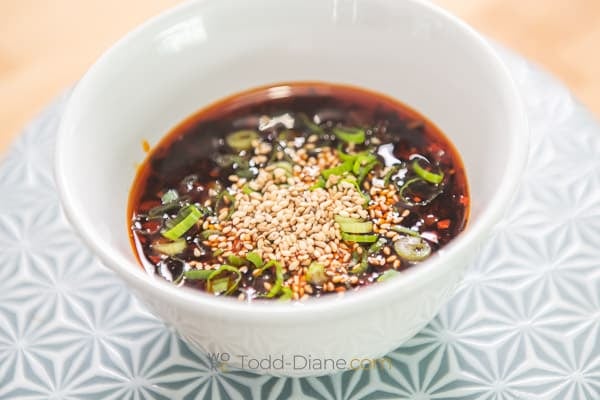 spicy sauce ingredients in bowl