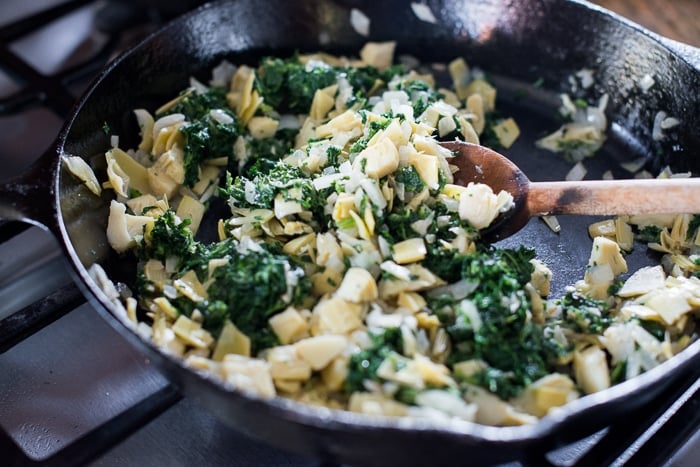 stove top Artichoke Spinach Dip | WhiteOnRiceCouple.com