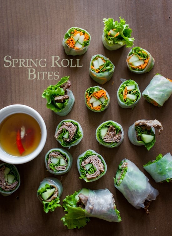 Fresh Sring Roll Bites and Recipes from White On Rice Couple