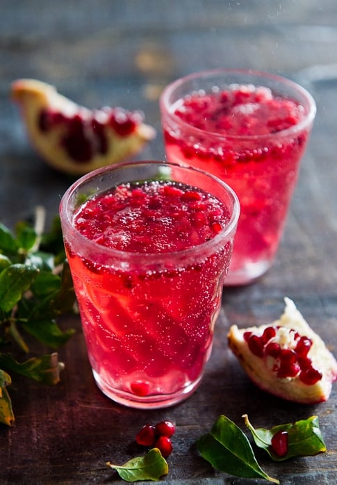 Pomegranate Spritzer | 10 Delicious Non-Alcoholic Cocktails You Can Serve on A Weekend Party