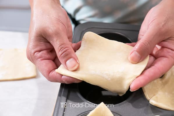 stretching dough