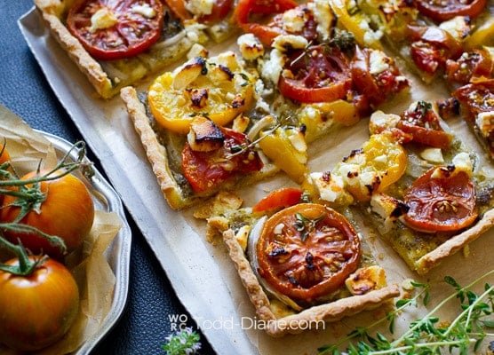 finished tomato tart