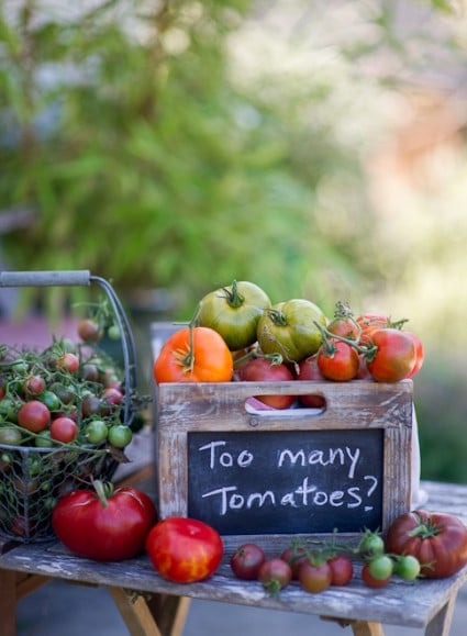 tomatoes in a box 