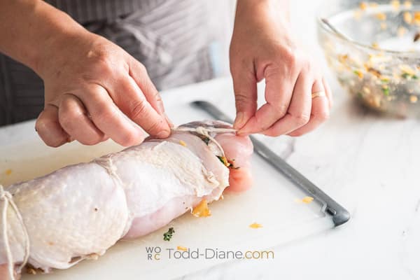 tying turkey breast