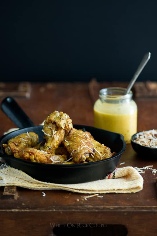 Spicy Curry Chicken Wings Recipe | @whiteonrice