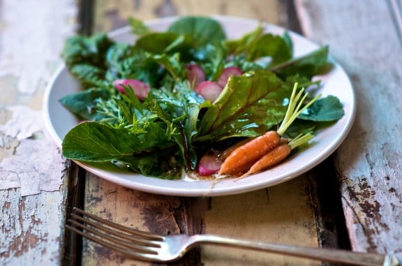 Don't Waste Edible Greens: Beet, radish, carrot tops are delicious | @whiteonrice