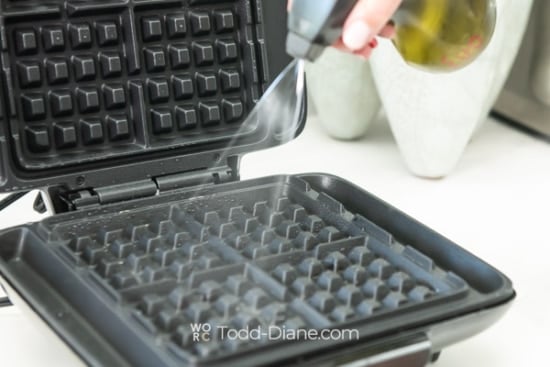 oiling waffle maker