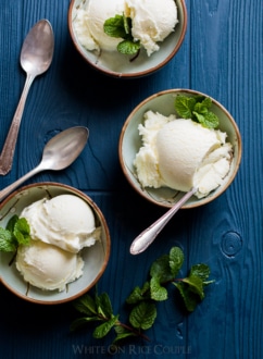 Creamy Yuzu Lime Sherbet Recipe on @whiteonrice