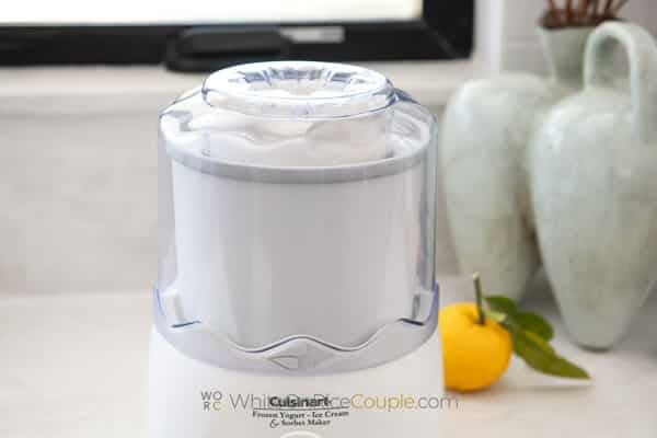 churning sorbet