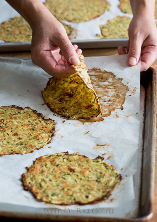 Healthy Zucchini Soft “Taco” Tortilla Shells